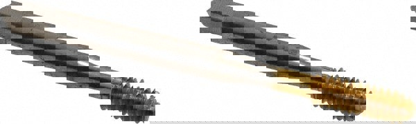 Thread Forming Tap: #10-24 UNC, Bottoming, High Speed Steel, TiN Coated