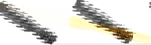 Thread Forming Tap: #10-24 UNC, Bottoming, Powdered Metal High Speed Steel, TiN Coated