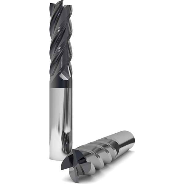 Square End Mill: 3/4'' Dia, 2-1/4'' LOC, 3/4'' Shank Dia, 5'' OAL, 4 Flutes, Solid Carbide
