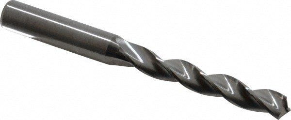 Jobber Length Drill Bit: 10.10 mm (0.3976) Dia, 130 deg, Solid Carbide