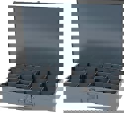 Vertical Adjustable Compartment Small Steel Storage Drawer