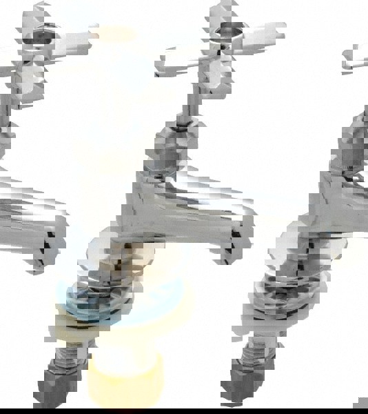 Standard, One Handle Design, Chrome, Round Deck Plate Single Mount Faucet