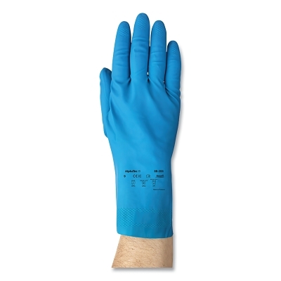 Series 88-356 Chemical Resistant Gloves: Size X-Large, 17.00 Thick, Latex, Latex, Unsupported,