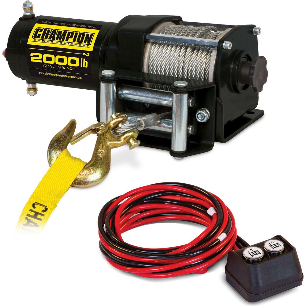Automotive Winches; Winch Type: Utility ; Winch Gear Type: Planetary ; Winch Gear Ratio: 153:1 ; Pull Capacity: 2000lb ; Cable Length: 49.000 ; Cable Diameter: .15625in