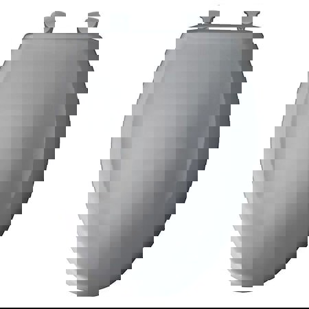 Elongated Closed Front Toilet Seat with Cover in Grey