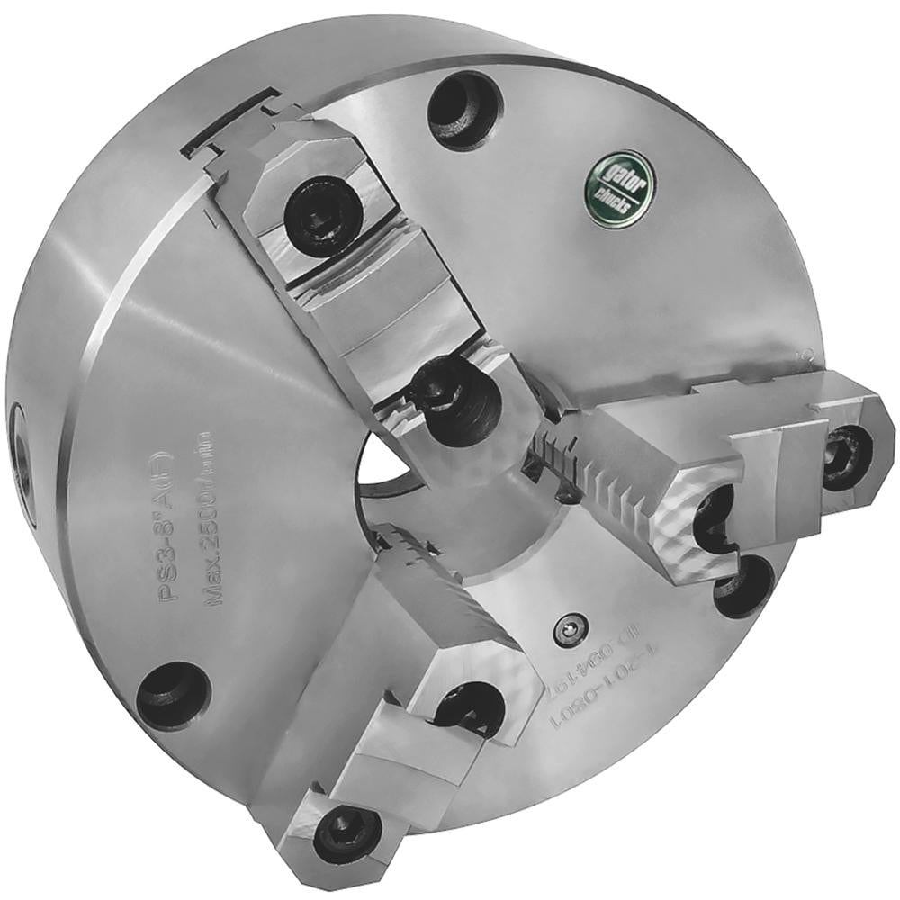 Manual Lathe Chuck: 3 Jaws, 8