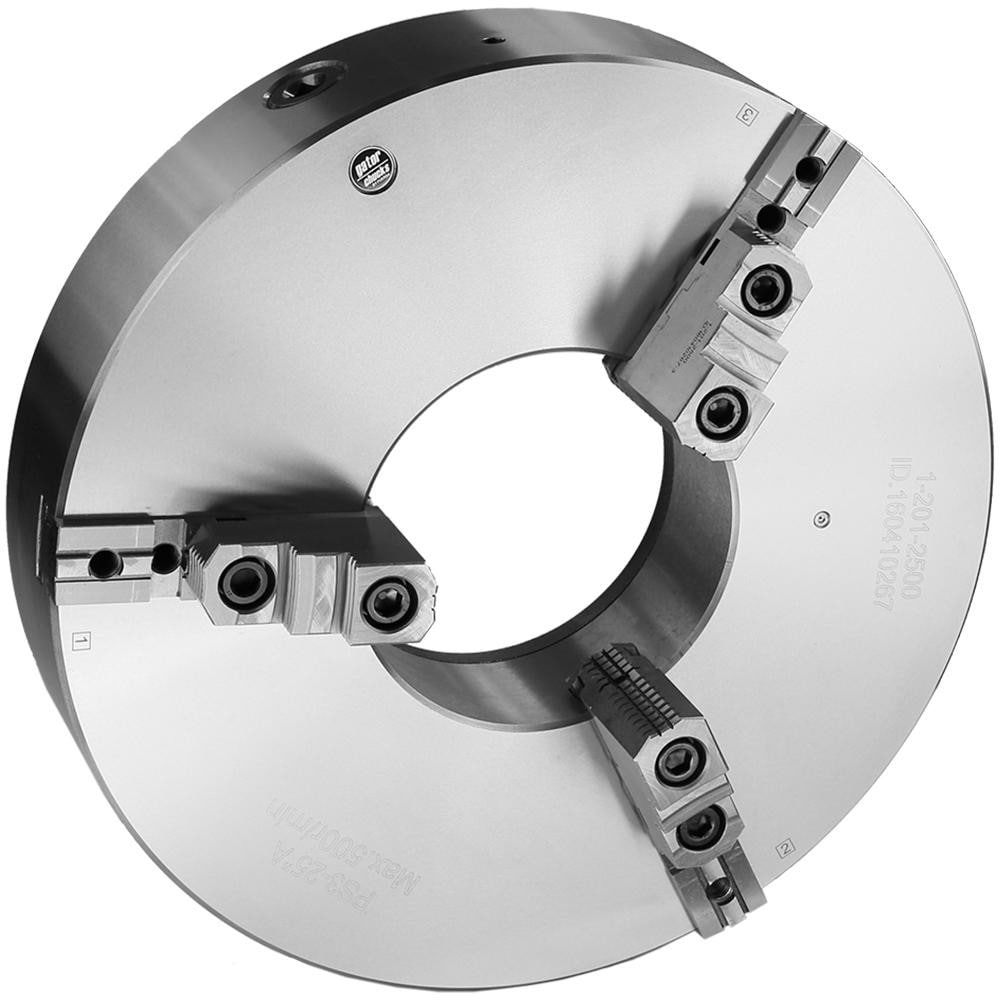 Manual Lathe Chuck: 3 Jaws, 16