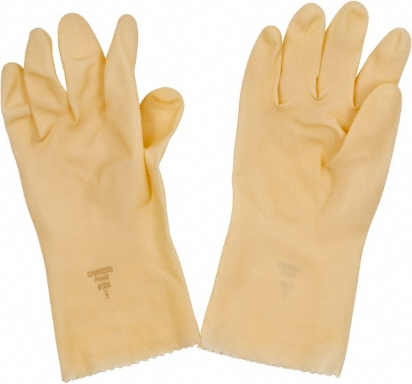 Series 88-394 Chemical Resistant Gloves: Size Large, 20.00 Thick, Latex, Unsupported,