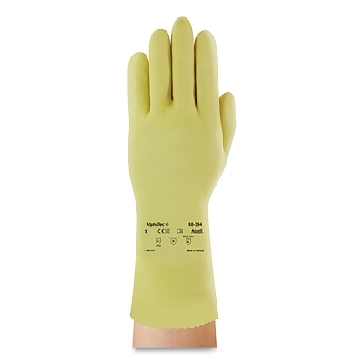 Series 88-394 Chemical Resistant Gloves: Size X-Large, 20.00 Thick, Latex, Unsupported,