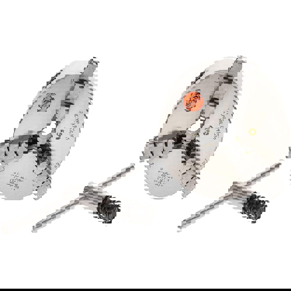 Self-Centering Manual Lathe Chuck: 3-Jaw, 4