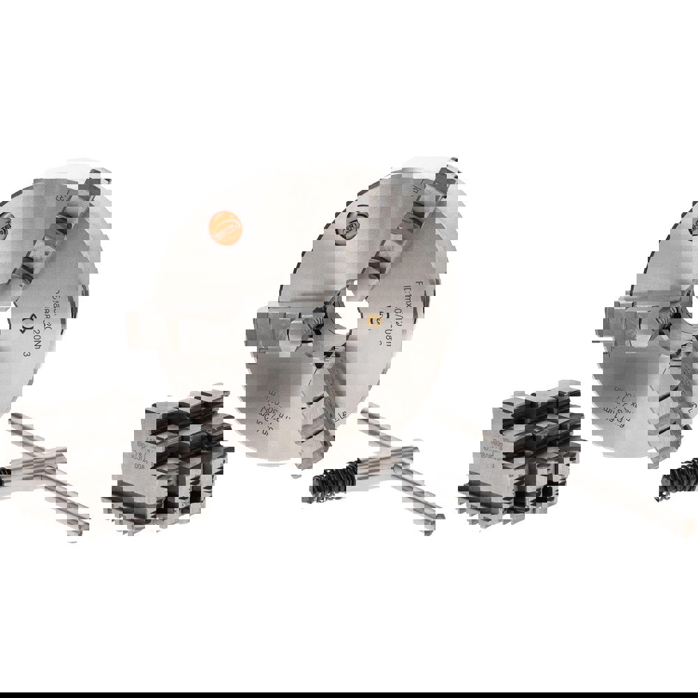 Self-Centering Manual Lathe Chuck: 3-Jaw, 6