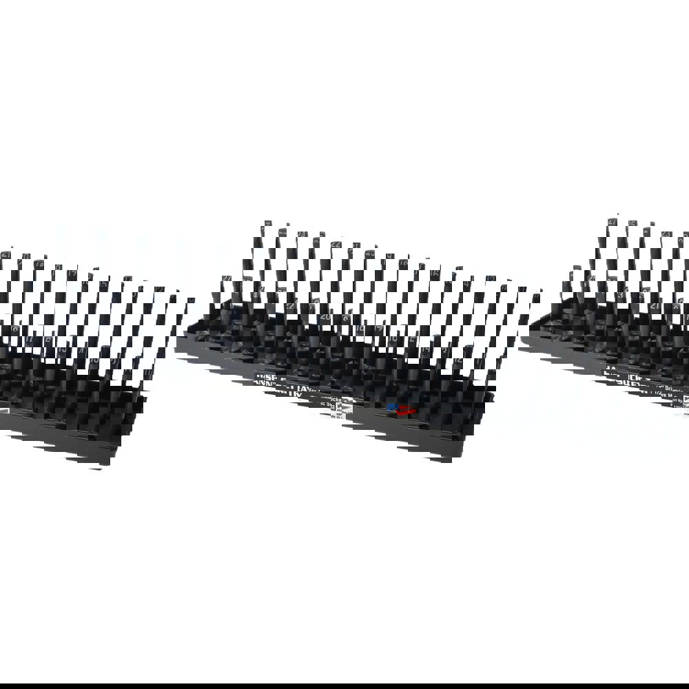 34 Piece Capacity Deep & Shallow Metric Socket Tray