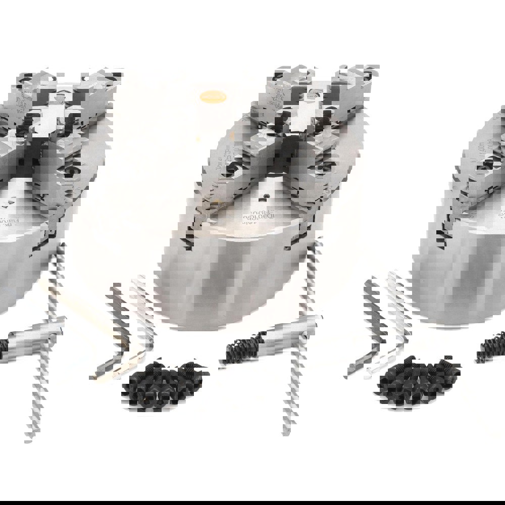 Manual Lathe Chuck: 4 Jaws, 8