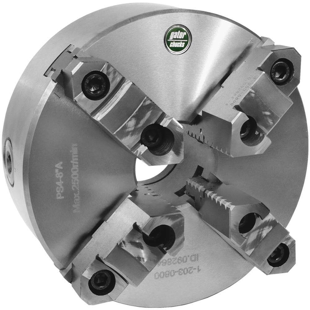 Manual Lathe Chuck: 4 Jaws, 10