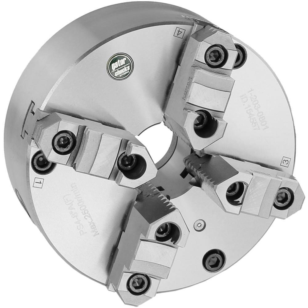 Manual Lathe Chuck: 4 Jaws, 16