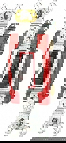 3 Pole, 120 to 277 VAC, 15 Amp, Industrial Grade Toggle Three Way Switch