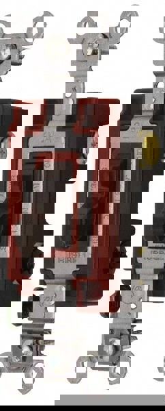 3 Pole, 120 to 277 VAC, 15 Amp, Industrial Grade Toggle Three Way Switch