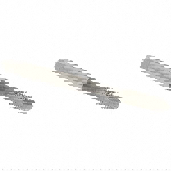 Spiral Point Tap: #12-24 UNC, 2 Flutes, Plug Chamfer, HSS, Bright/Uncoated Coated