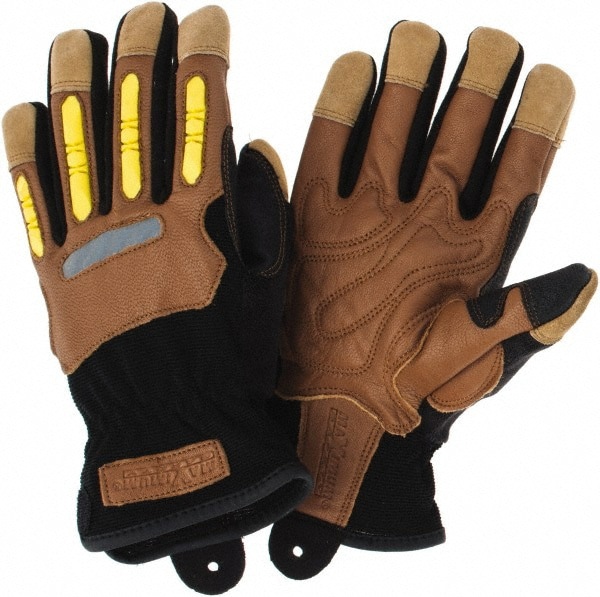 Leather/Spandex Work Gloves