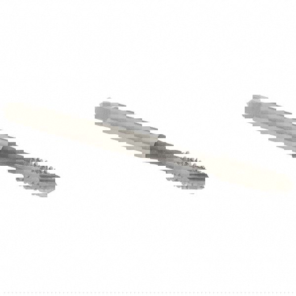 Spiral Point Tap: #10-24 UNC, 2 Flutes, Plug Chamfer, HSS, Bright/Uncoated Coated