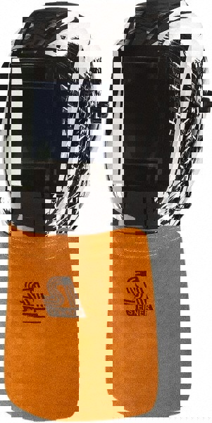 Welding Helmet Bib with Hook & Loop Attachment