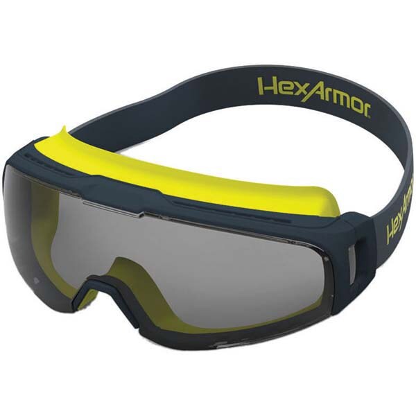 Safety Goggles: Chemical Splash, Anti-Fog & Scratch-Resistant, Gray Polycarbonate Lenses