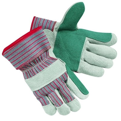 Gloves: Size L, Cotton;Fleece-Lined, Cowhide
