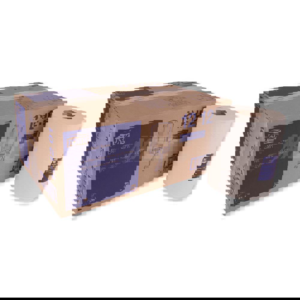 Paper Towels: Center Pull Roll, Roll, 2 Ply, Recycled Fiber, White