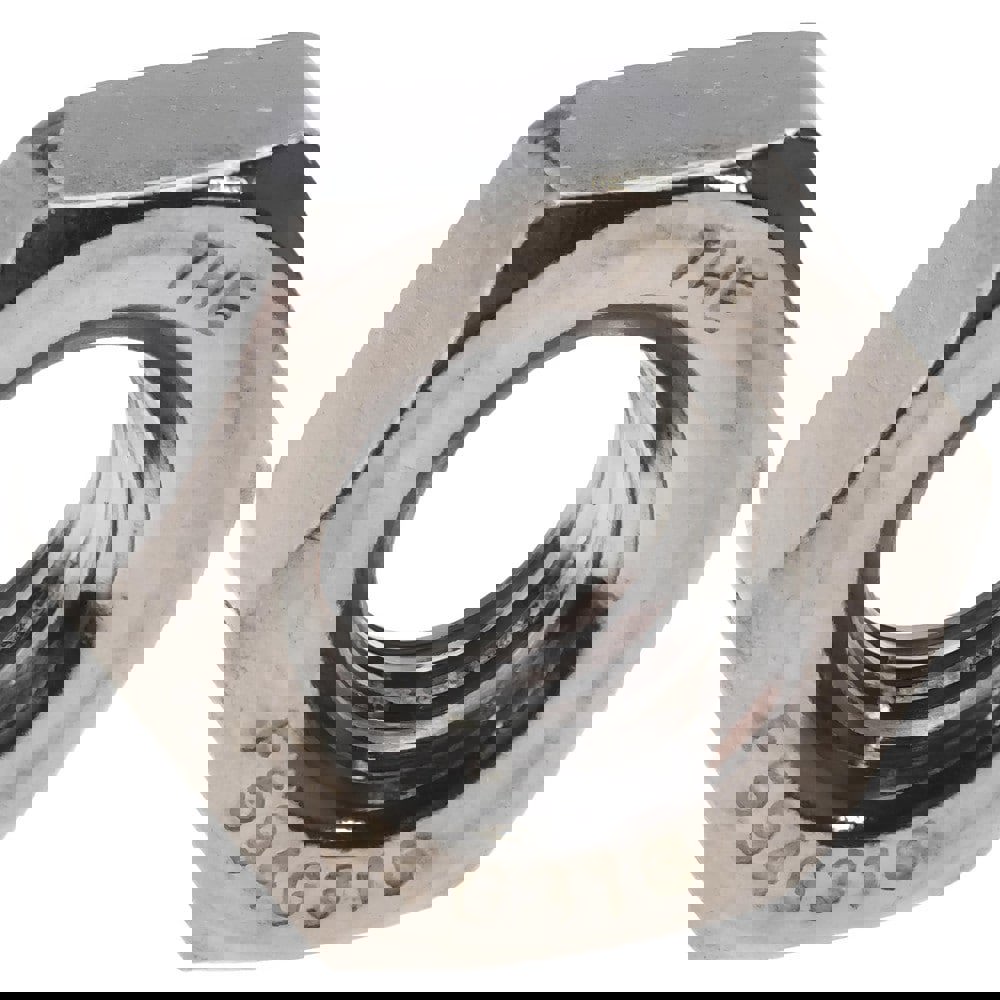 Hex Nut: 5/16-18, Grade 316 Stainless Steel, Uncoated