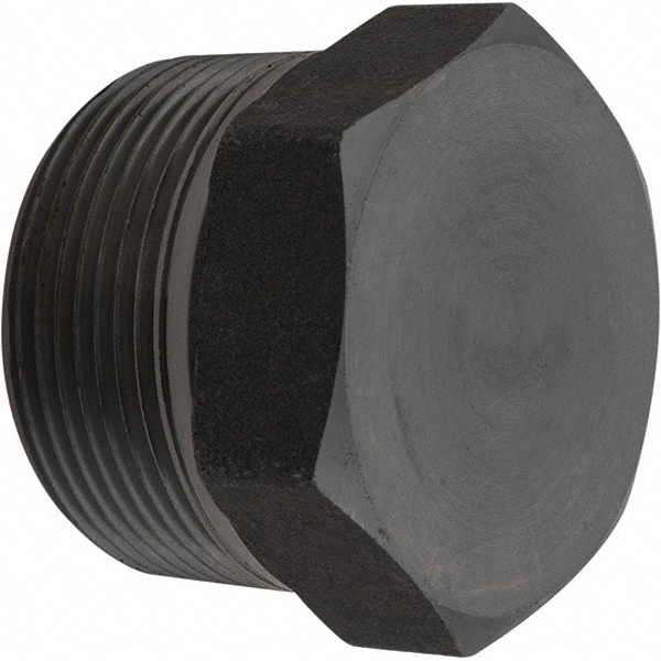 Black Hex Plug: 1-1/2