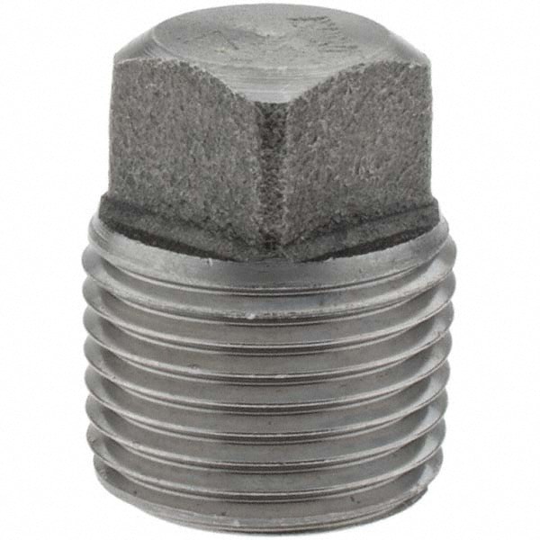 Black Square Plug: 3/8