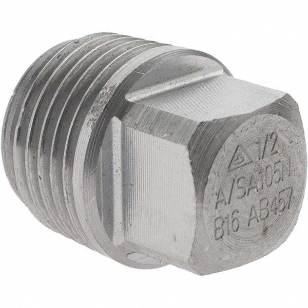Black Square Plug: 1/2