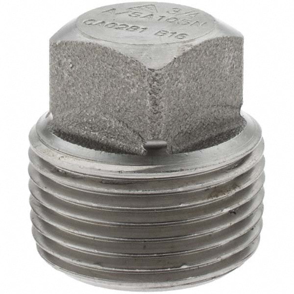 Black Square Plug: 3/4