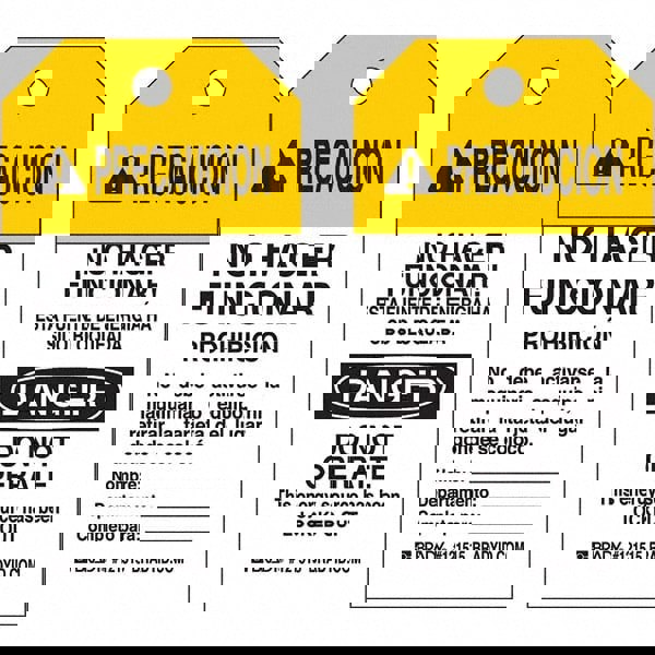 Do Not Operate Tag: Polyester, 