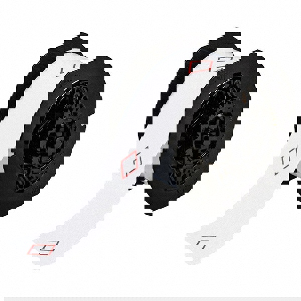 Label Maker Label: Red on White, Vinyl, 340 per Roll, 1 Roll