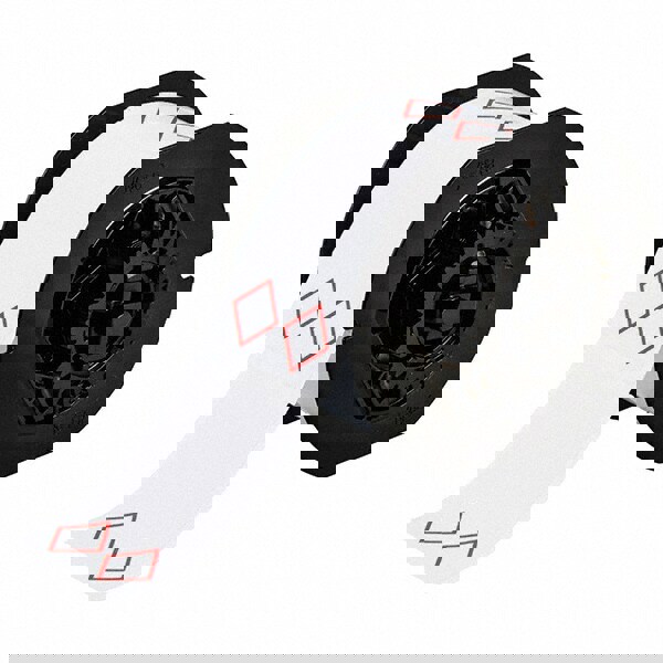 Label Maker Label: Red on White, Vinyl, 340 per Roll, 1 Roll