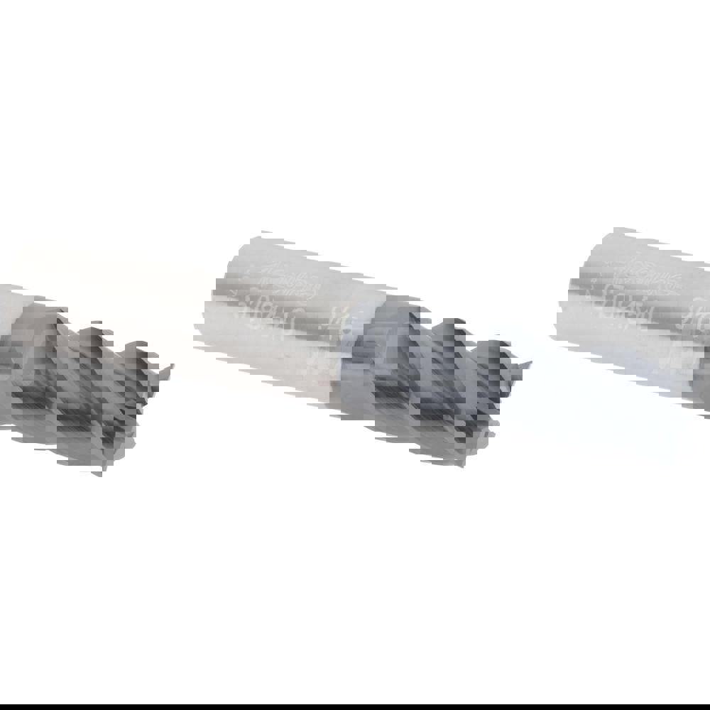 Square End Mill: 9/16'' Dia, 1-1/4'' LOC, 9/16'' Shank Dia, 3-1/2'' OAL, 4 Flutes, Solid Carbide