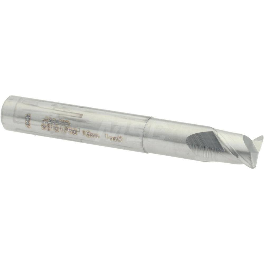 Corner Radius End Mill: 10 mm Dia, 10 mm