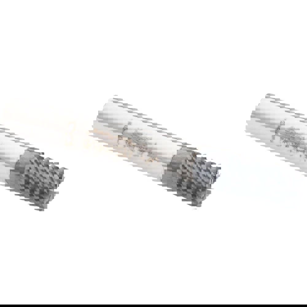 Square End Mill: 1/4'' Dia, 3/8'' LOC, 1/4'' Shank Dia, 2'' OAL, 6 Flutes, Solid Carbide