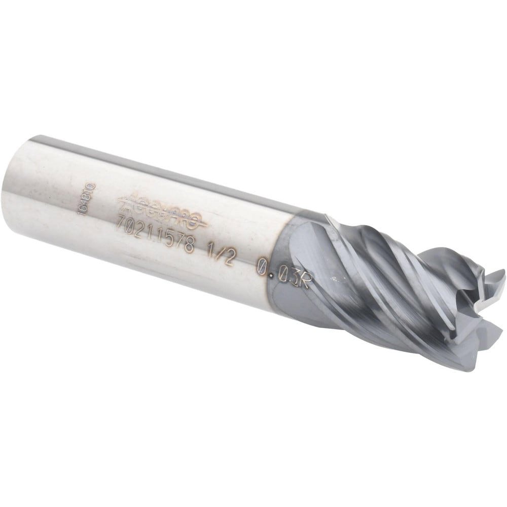 Corner Radius End Mill: 1/2