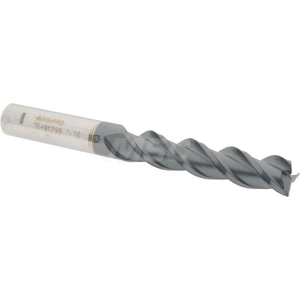 Corner Radius End Mill: 7/16