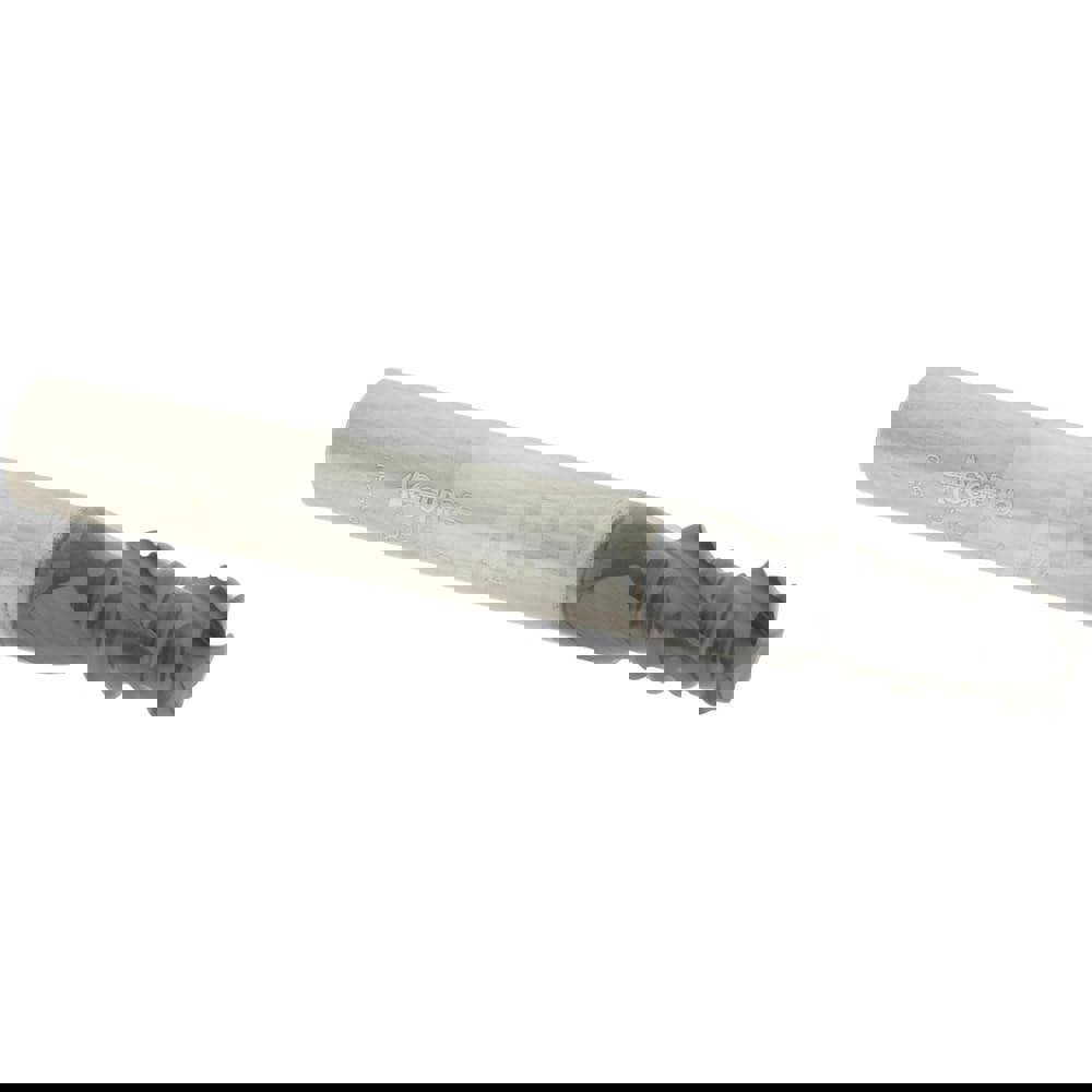 Square End Mill: 1/4'' Dia, 3/8'' LOC, 1/4'' Shank Dia, 2'' OAL, 3 Flutes, Solid Carbide