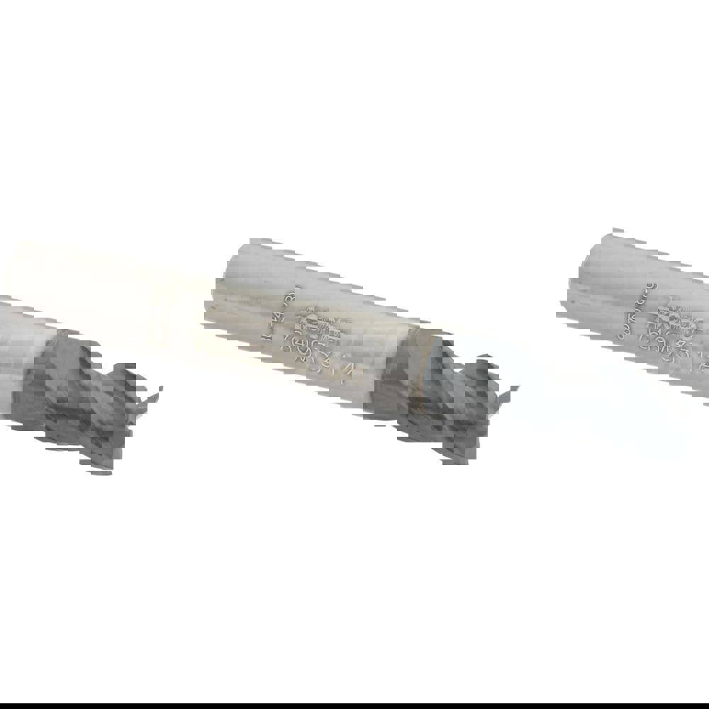 Square End Mill: 1/4'' Dia, 3/8'' LOC, 1/4'' Shank Dia, 2'' OAL, 3 Flutes, Solid Carbide