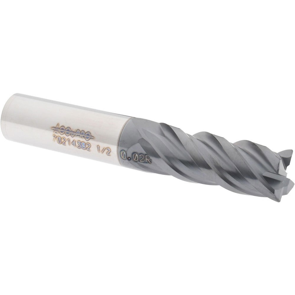 Corner Radius End Mill: 1/2