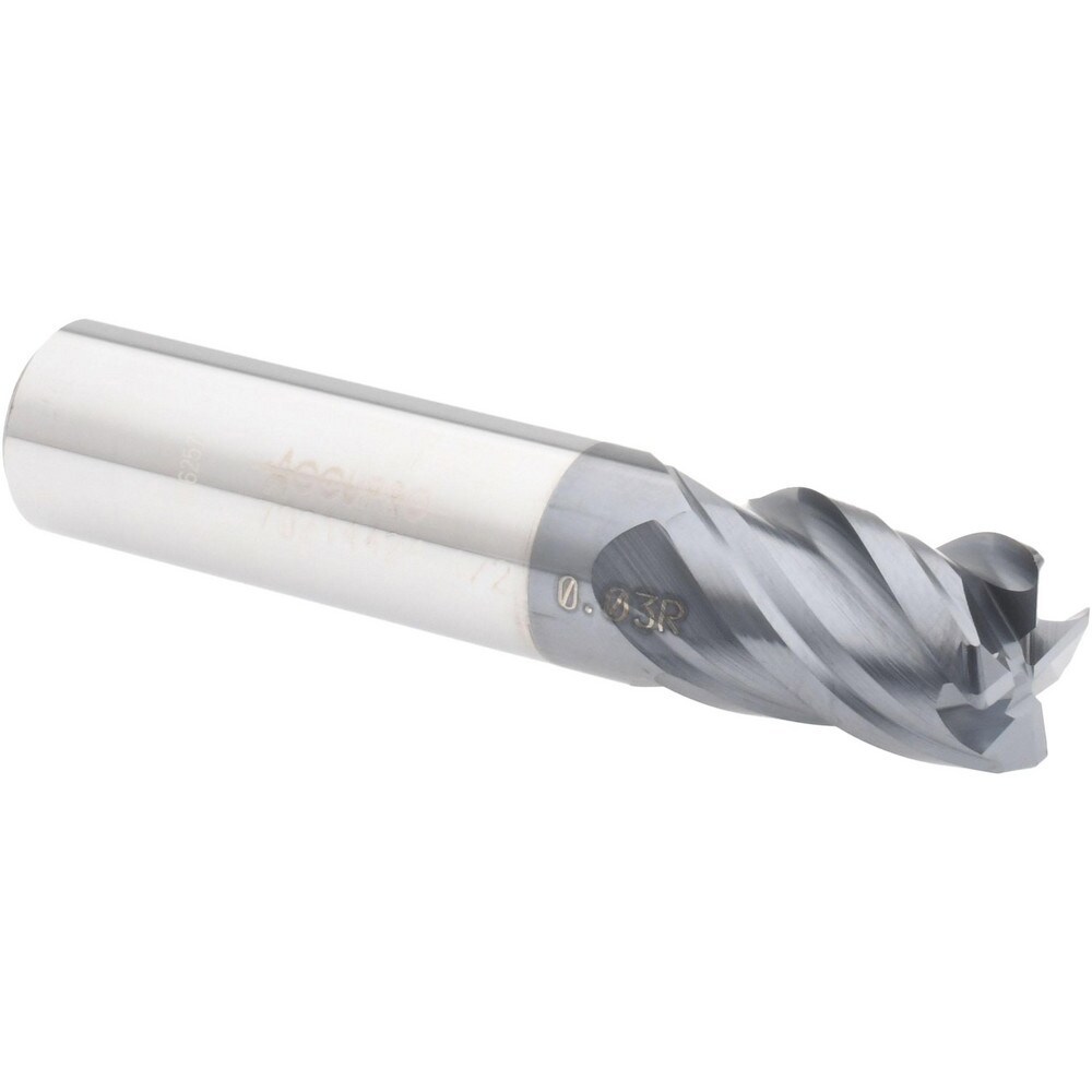 Corner Radius End Mill: 1/2