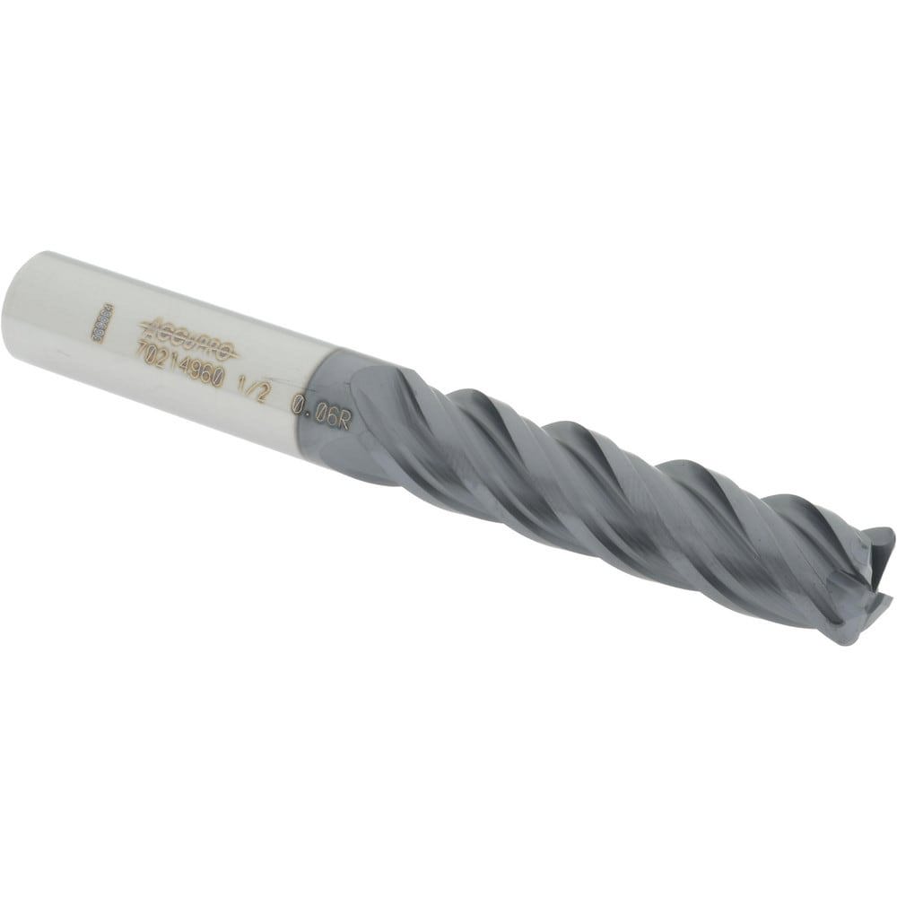 Corner Radius End Mill: 1/2