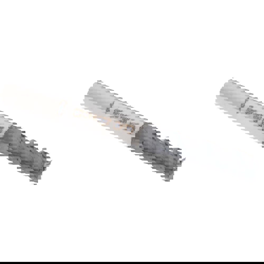 Square End Mill: 3/16'' Dia, 5/8'' LOC, 3/16'' Shank Dia, 2'' OAL, 3 Flutes, Solid Carbide