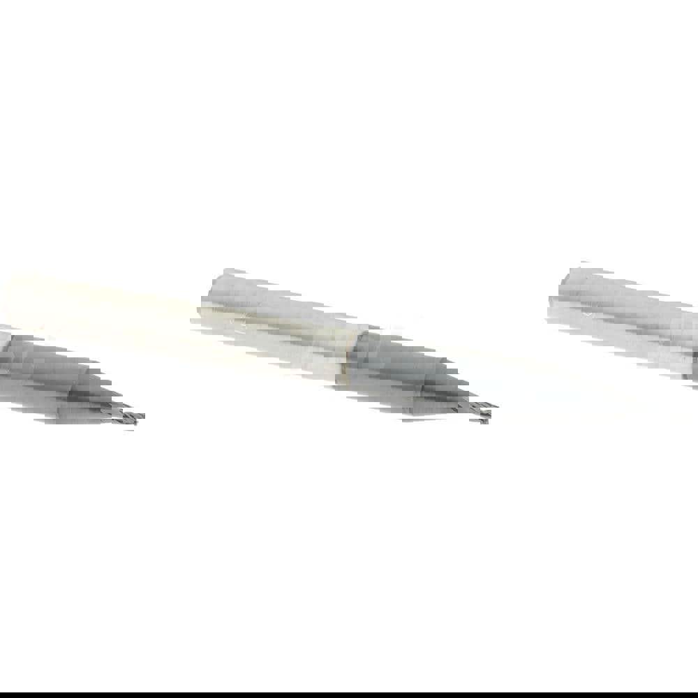 Square End Mill: 1/32'' Dia, 3/32'' LOC, 1/8'' Shank Dia, 1-1/2'' OAL, 4 Flutes, Solid Carbide