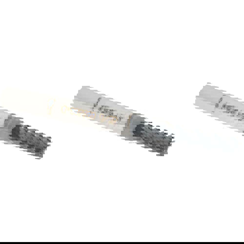 Square End Mill: 5/32'' Dia, 1/2'' LOC, 3/16'' Shank Dia, 2'' OAL, 4 Flutes, Solid Carbide