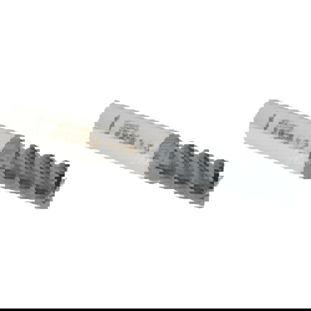 Square End Mill: 11/32'' Dia, 7/8'' LOC, 3/8'' Shank Dia, 2-1/2'' OAL, 4 Flutes, Solid Carbide